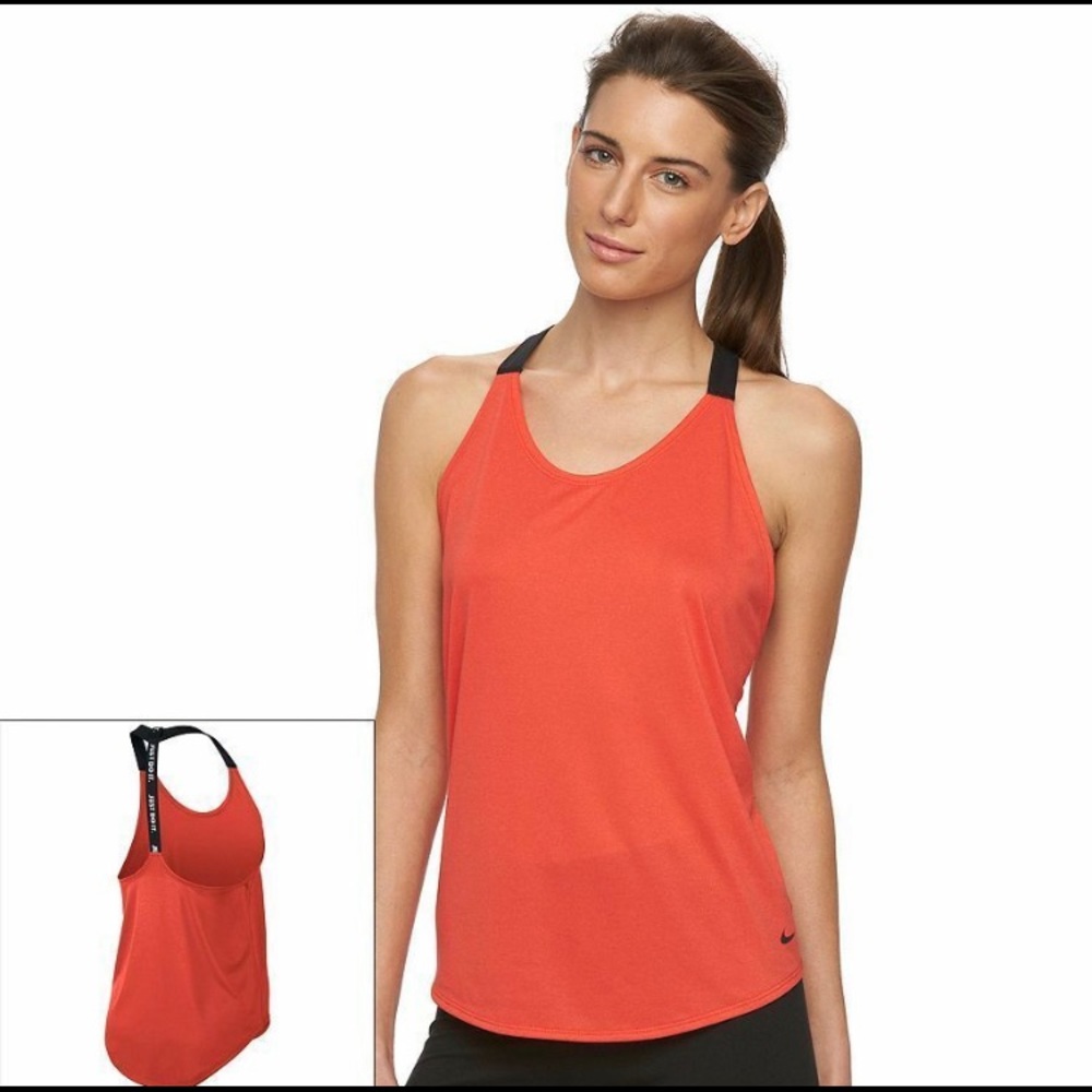 Nike Red Elastika Dri-fit Tank